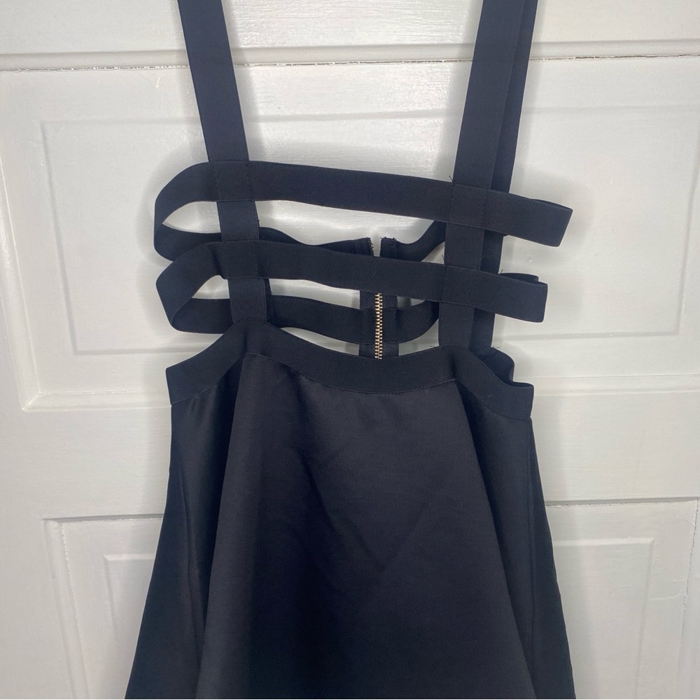 URBAN COCO Elastic Top Suspender Skater Women's Skirt Size Small - Picture 2 of 6
